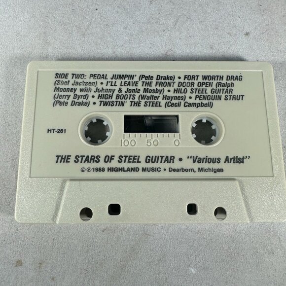 Stars Of The Steel Guitar 14 Great Hits Various Artists Cassette 1988 Highland - Picture 3 of 4